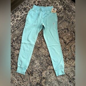 Champion Reverse Weave Aqua Blue Jogger Sweatpants